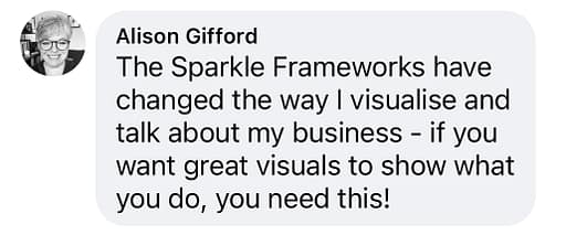 Alison Sparkle Frameworks® testimonial