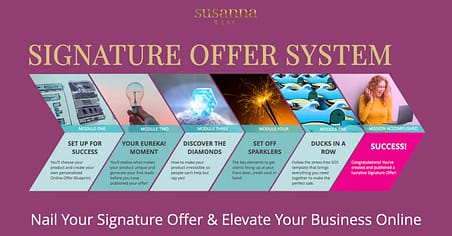 Signature Offer System with Susanna Reay